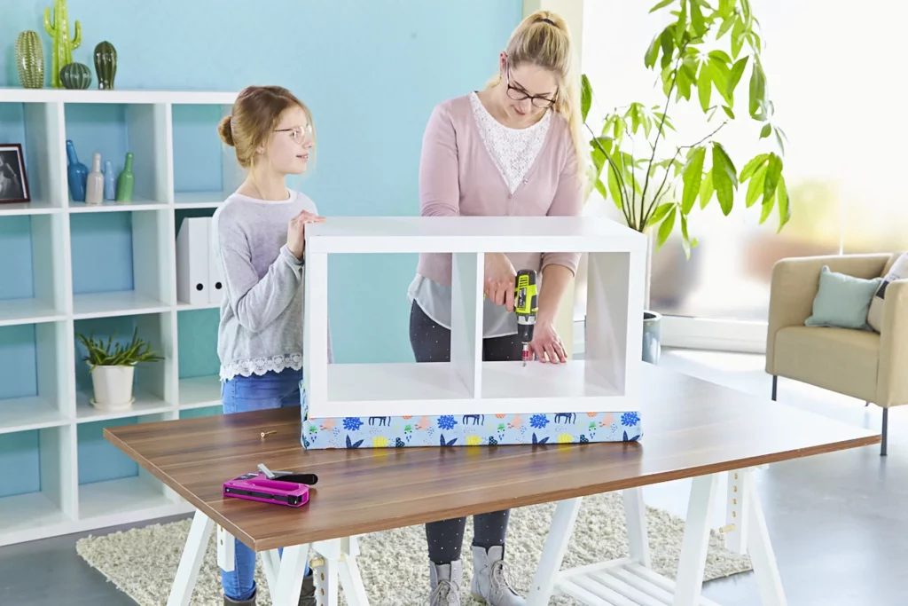 Kreative Sitzbank für Kinder selbst bauen