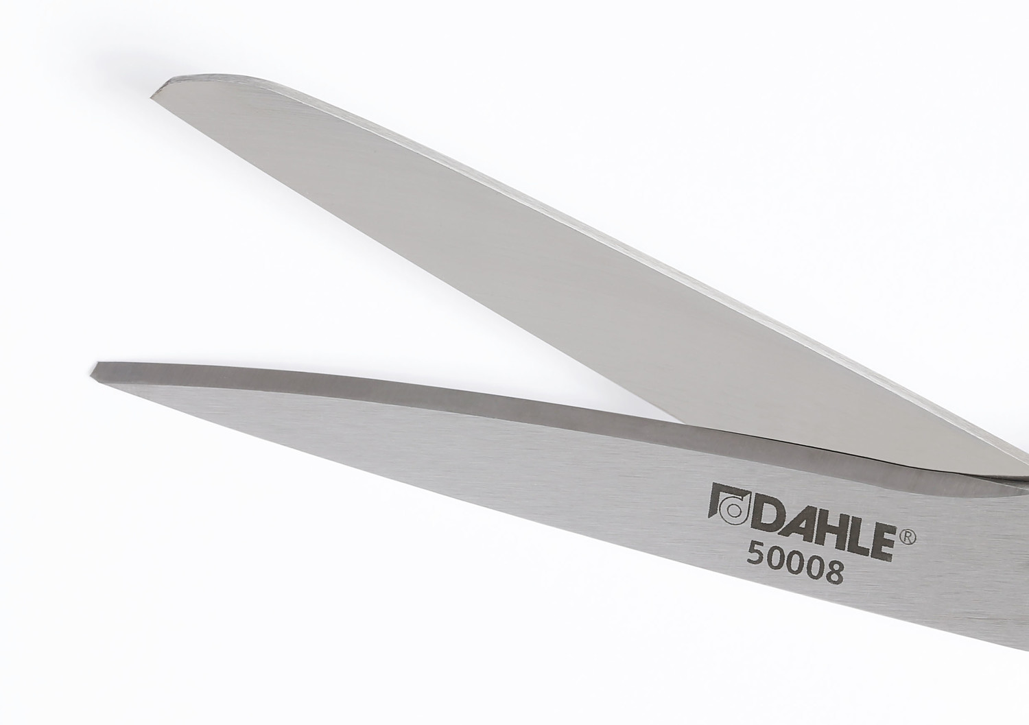 Resharpenable scissor blades for perfect, constant cutting results