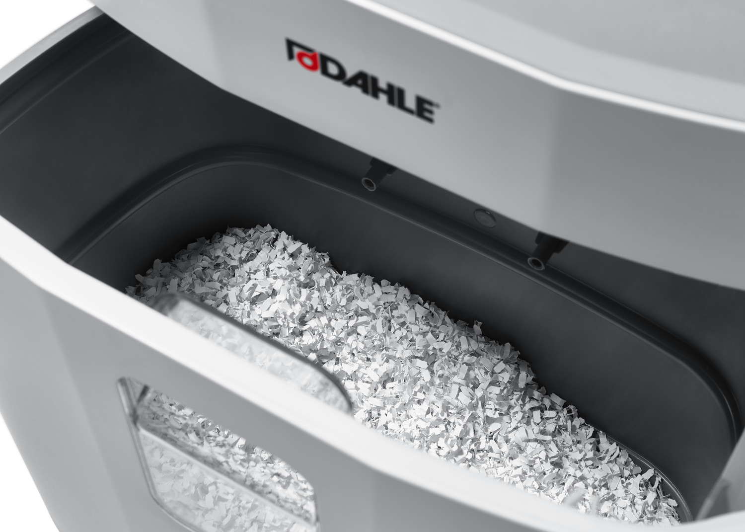 Extra-small particles make optimal use of waste container volume