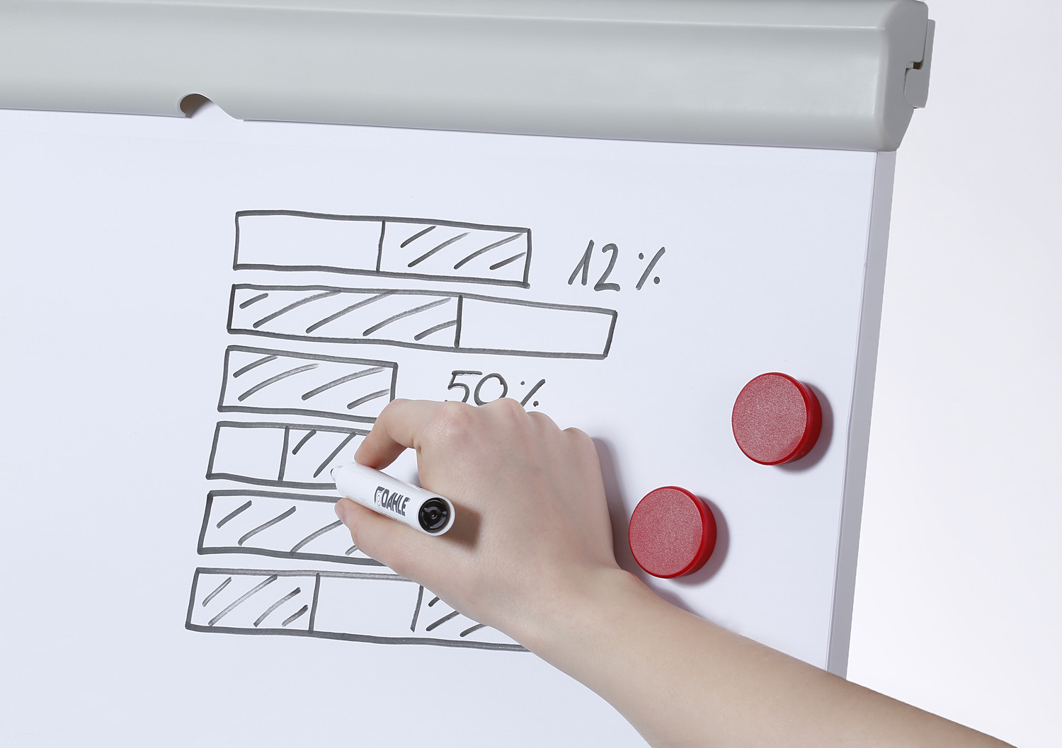 Take notes, create drafts, structure information – flip charts by Dahle are the perfect choice for interactive meetings and presentations