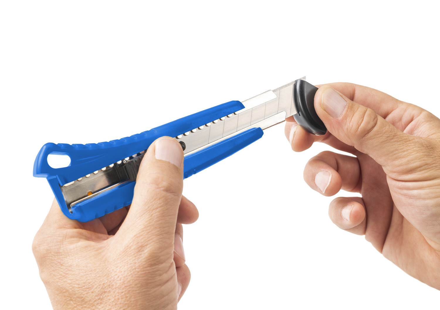 Przyrząd do odłamywania zużytych segmentów nożyka