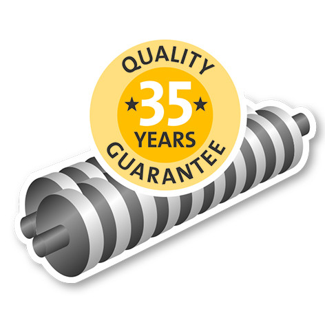 35-year guarantee on the cutters