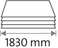 Longitud de corte 1830 mm