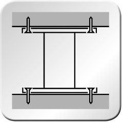 La sencilla combinación de dos guías de pared con elementos de soporte SlatWall permite el montaje de un panel de organización fijado a la pared