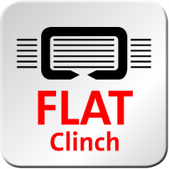 La technologie « Flat Clinch » assure un agrafage parfaitement plat. Cela permet d'économiser jusqu'à 30 % d'espace dans un classeur.
