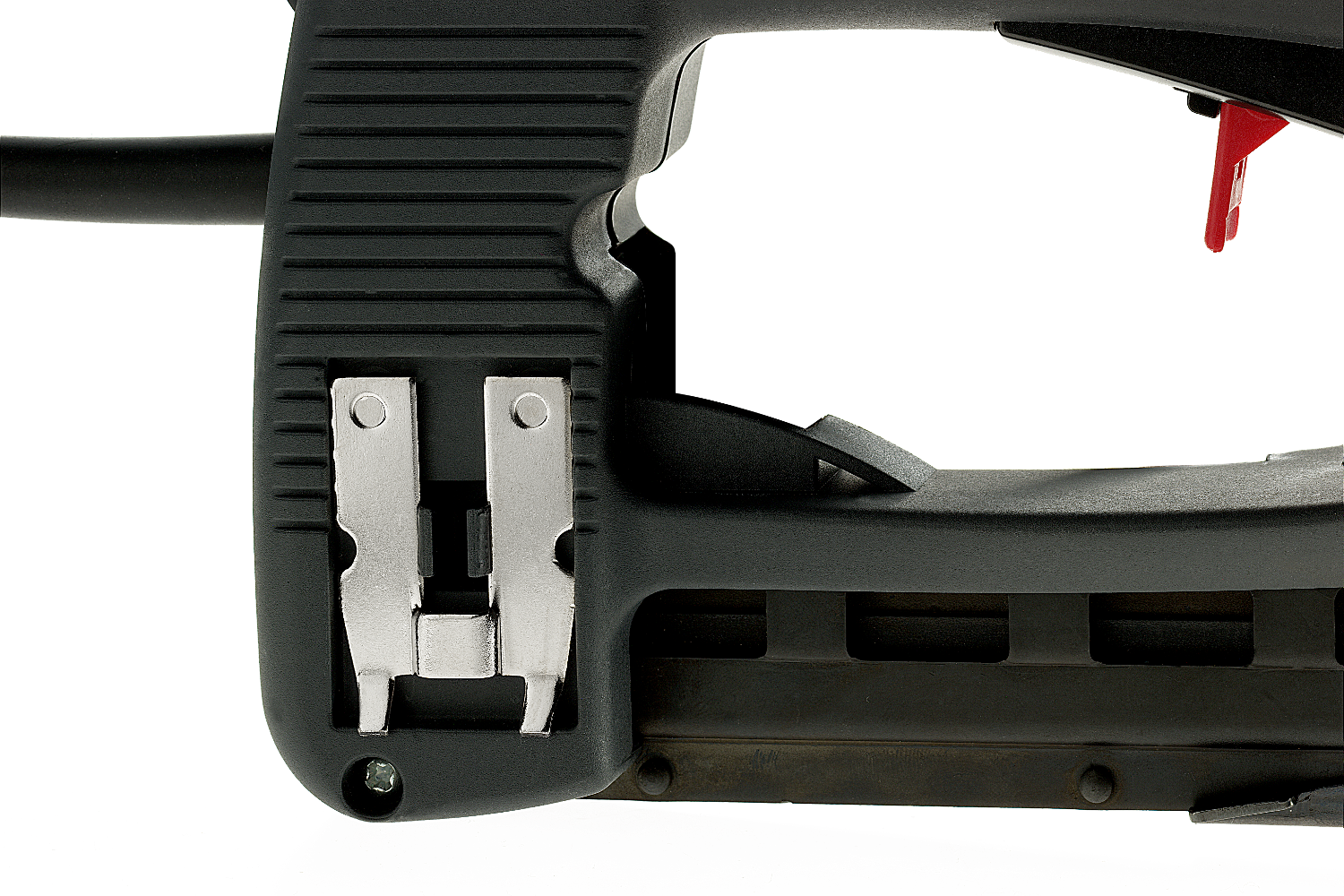 Panel clip guard acts as a guide when handling tongue-and-groove clips