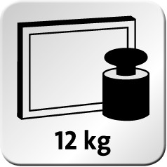 El valor indica la máxima capacidad de carga del elemento de soporte o el peso máximo de un monitor montable en kg.