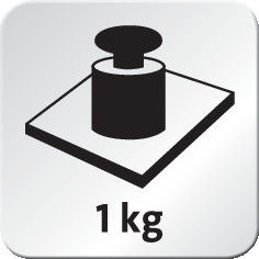 La valeur indique le poids maximum en kilogrammes que peut supporter le produit.