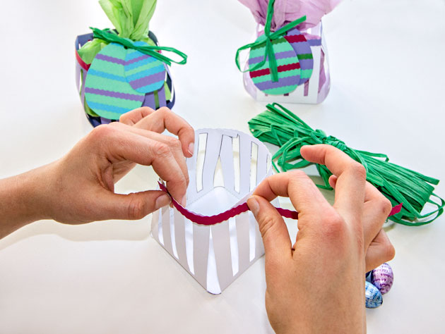 Make an Easter basket – instructions and creative template for Easter